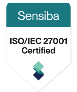 ISO/IEC 27001 Certified, audited by Sensiba